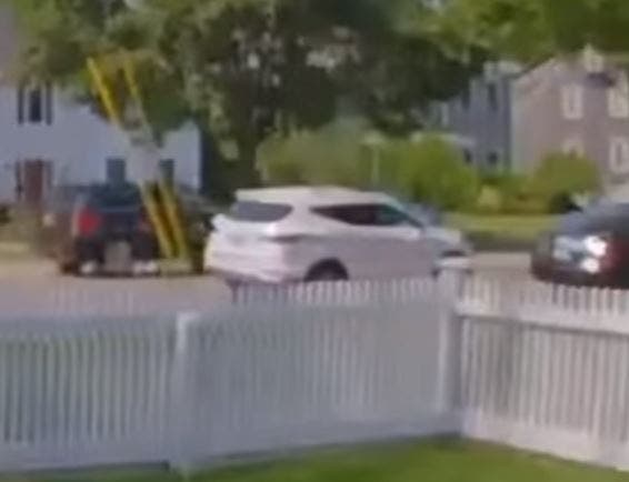 Police are trying to find the driver of this white SUV.