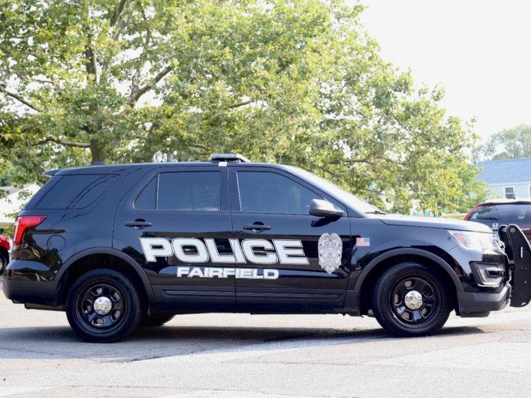 Two men entered a property in Fairfield and damaged patio furniture early Friday morning, police said.