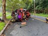 Firefighters respond to a crash outside Fairfield Warde High School.