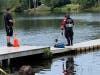 Crews conducted a search Sunday for a man who drowned.