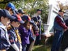 Boy Scouts with Pack 95 attend Thursday's ceremony.