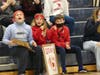 Cardinals fans cheer on their team in Saturday's state title game.