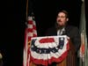 Rabbi Shlame Landa of Chabad of Fairfield speaks Monday.