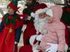 Olivia Vereline, 3, meets Santa.