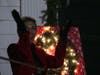 Mimi Maniscalco applauds as the tree is lit.