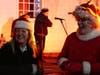 First Selectwoman Brenda Kupchick enjoys the festivities with Mrs. Claus.