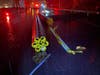 Pipe is on Interstate 95 after a crash early Monday.