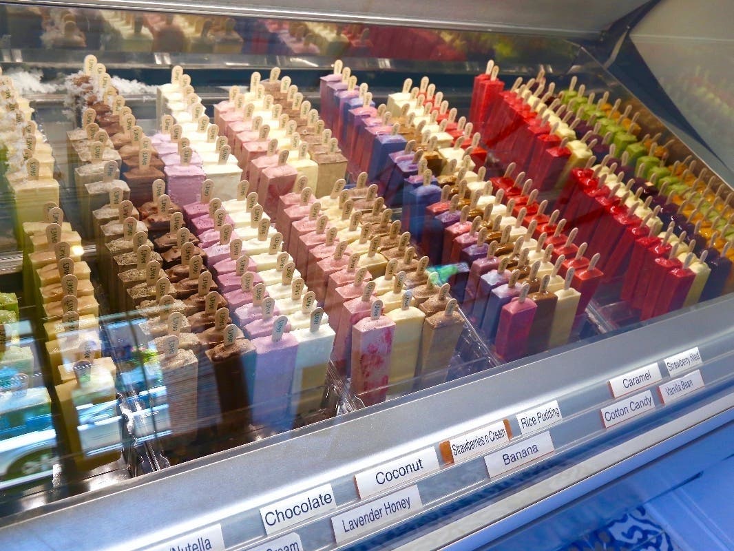 Paletas are on display at Dave's Gourmet Paletas in Fairfield.