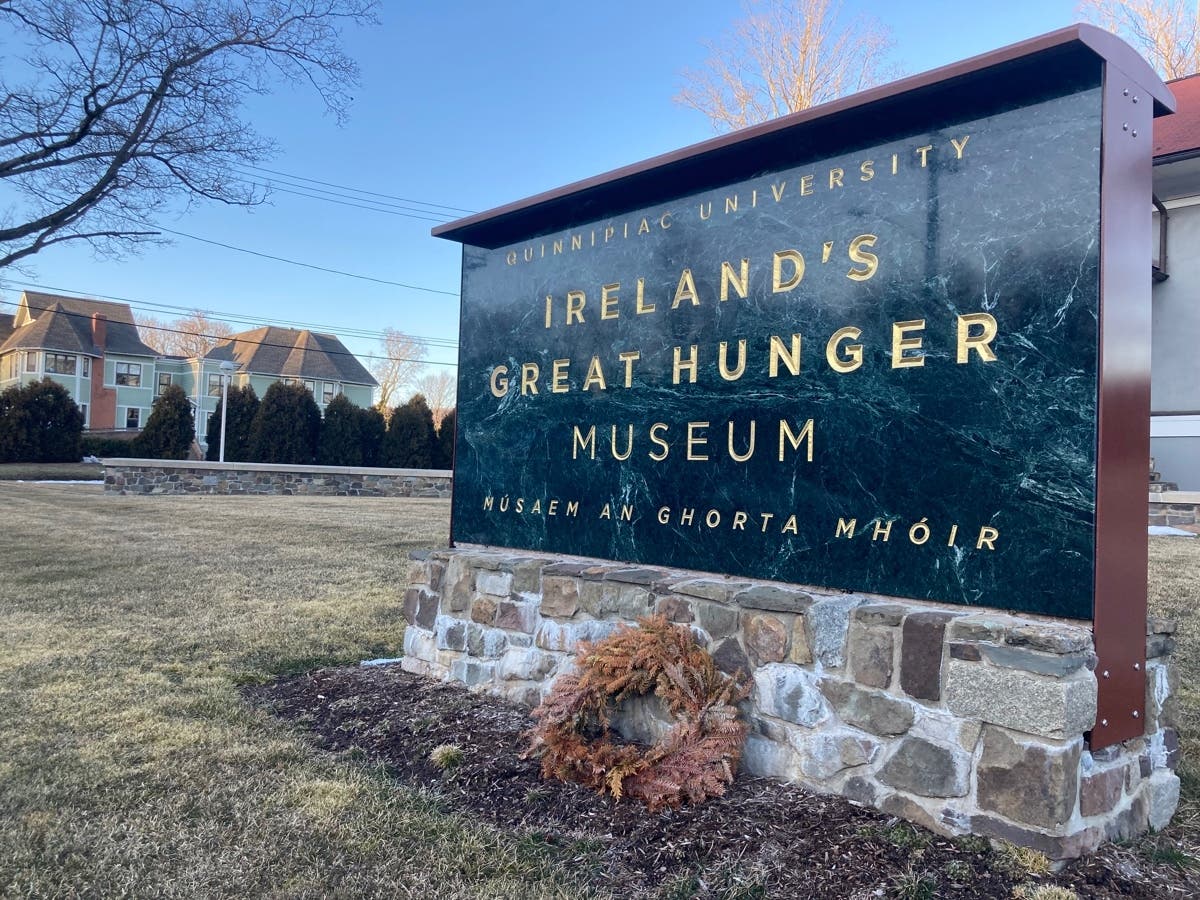 Ireland's Great Hunger Museum is seen Friday at 3011 Whitney Ave. in Hamden.