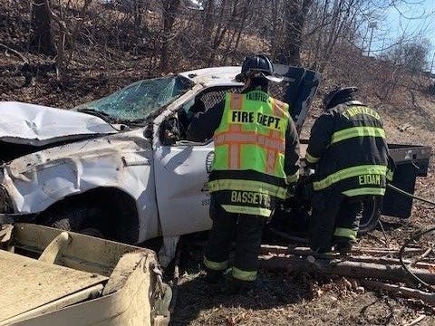 Fairfield firefighters rescued a person from a vehicle Monday.