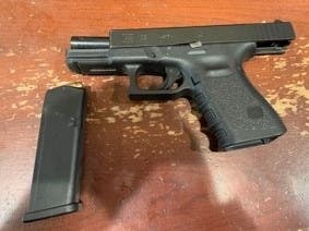 TSA officers at Westchester County Airport detected this handgun Tuesday in a traveler’s carry-on bag.