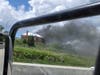 A building burns Thursday at Fort Snelling.