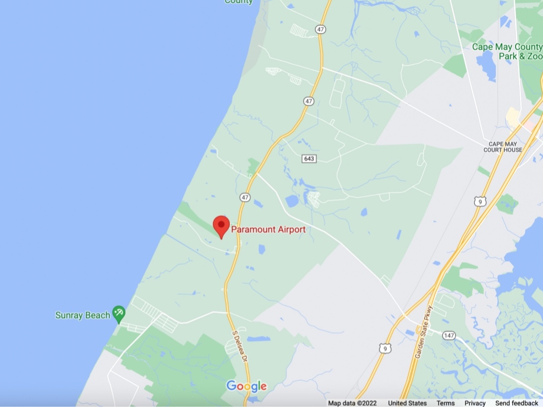 A plane crashed Saturday in Cape May County, killing an Ocean City man, police said.
