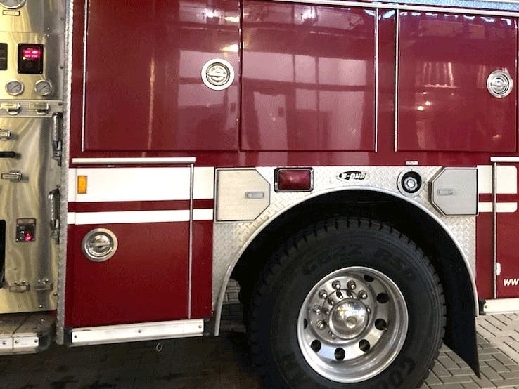 Two families were displaced by a Saturday fire, authorities said.