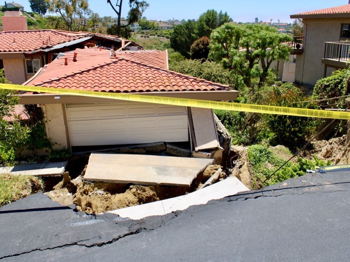 According to authorities, it's unclear what caused the landslide at Peartree Lane.
