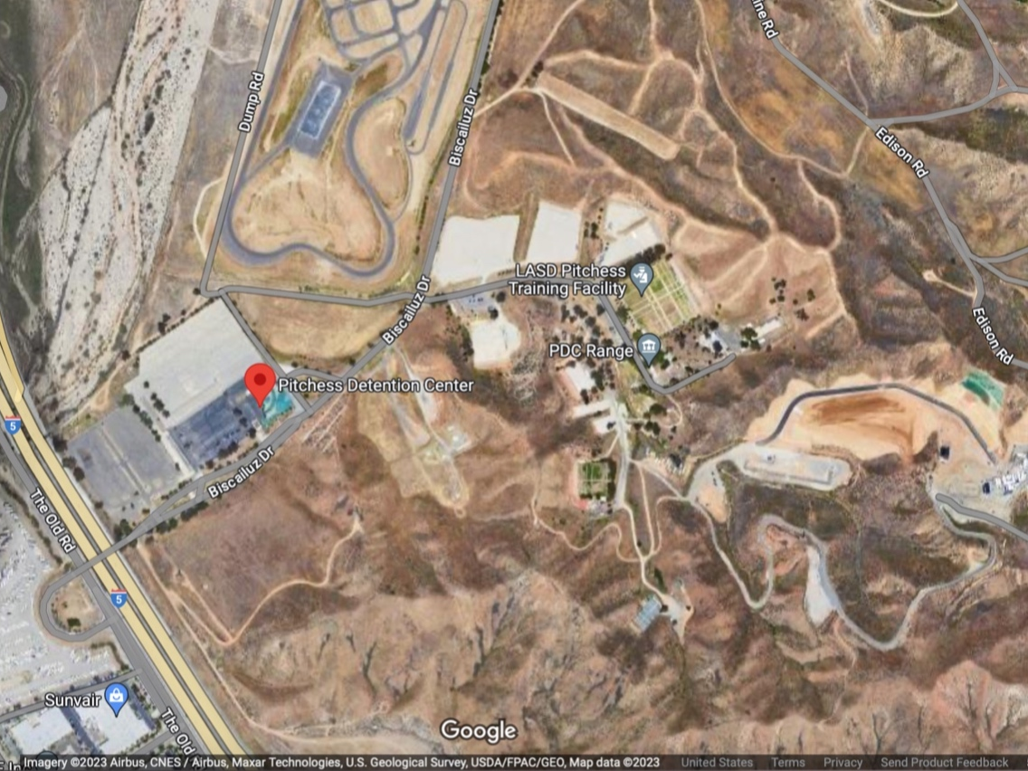 There was a fire Tuesday on the grounds of Pitchess Detention Center, authorities said.