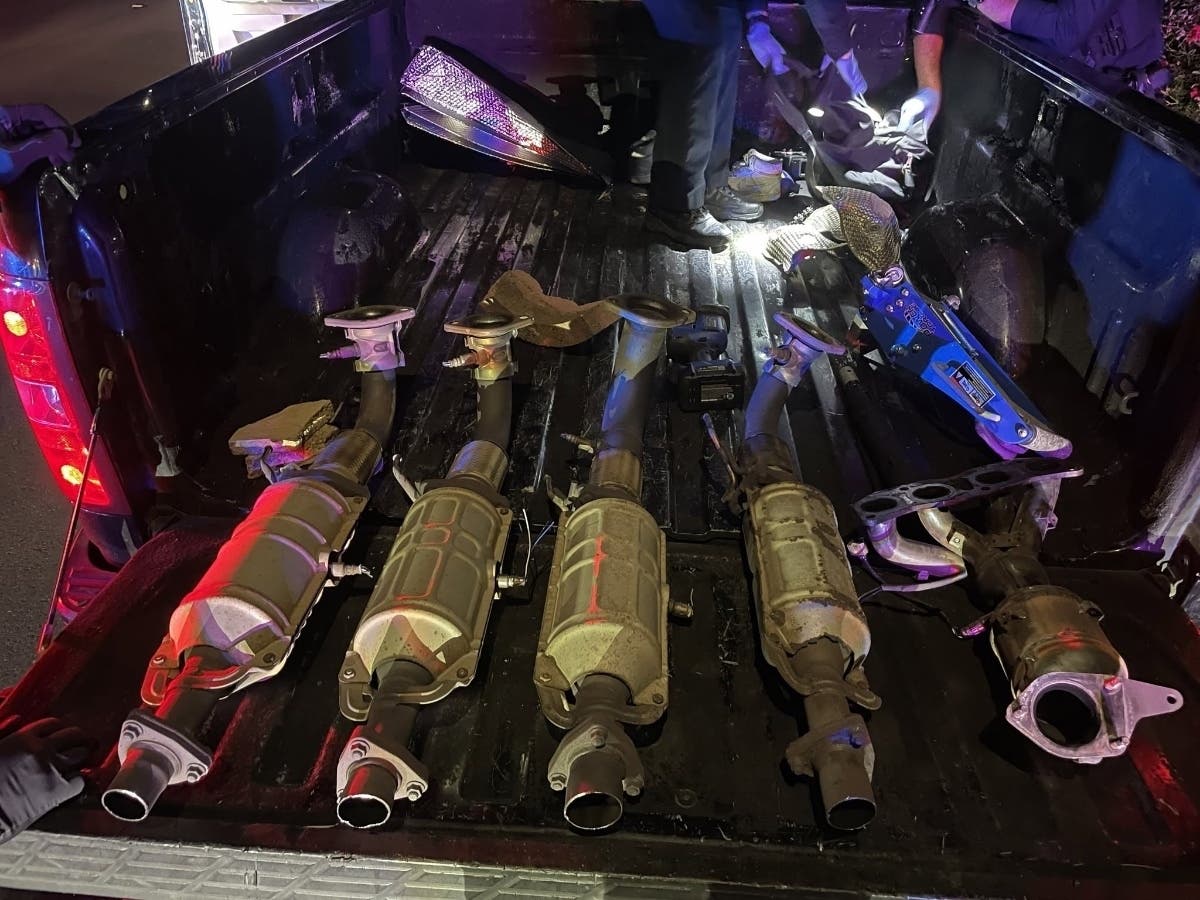 “Our officers responded quickly and located the suspect vehicle leaving the area. Their investigation confirmed that a catalytic converter theft had occurred,” police said in a social media post.