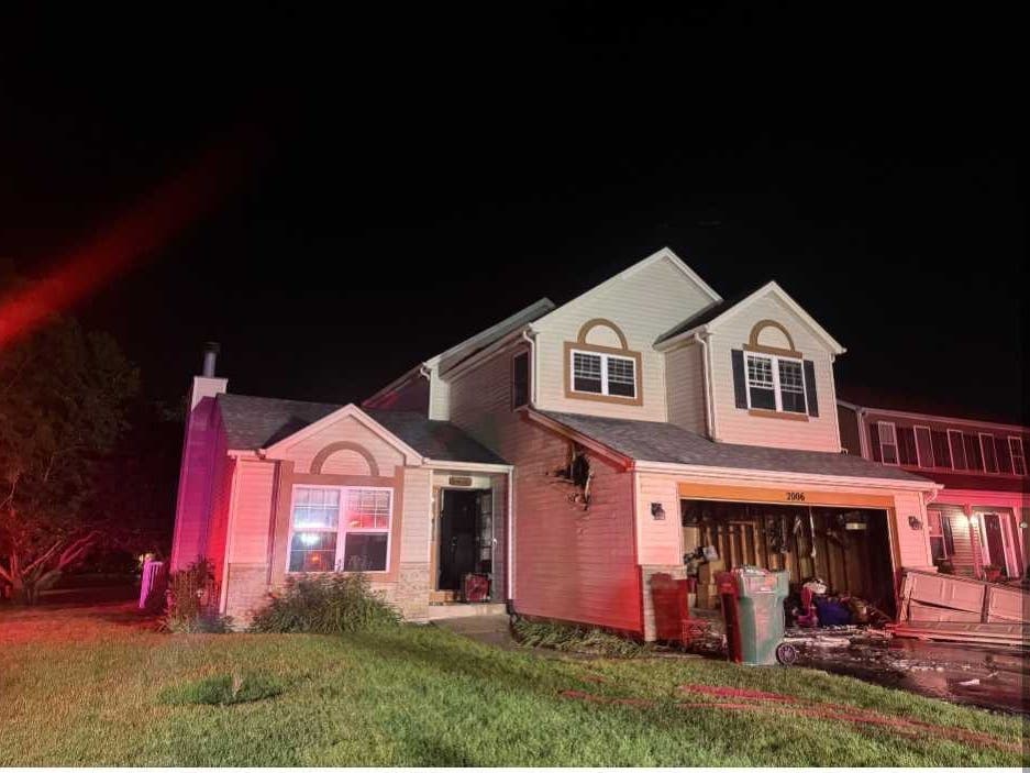 Firefighters responded around 2:15 a.m. Sunday to a fire in the 2000 block of Westmore Grove Drive, arriving in minutes to find smoke coming from an attached garage, authorities said.