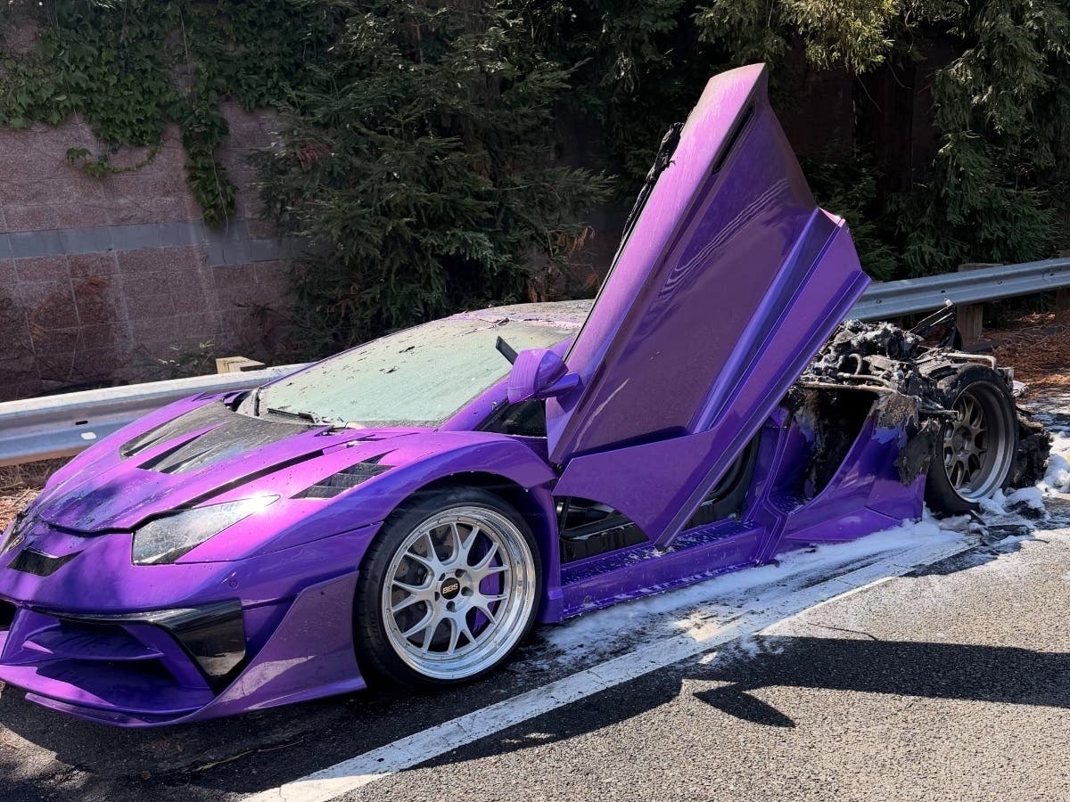 The cause of the fire was unknown, but there was no indication it was due to a mechanical issue, the highway patrol said Monday in a social media post.