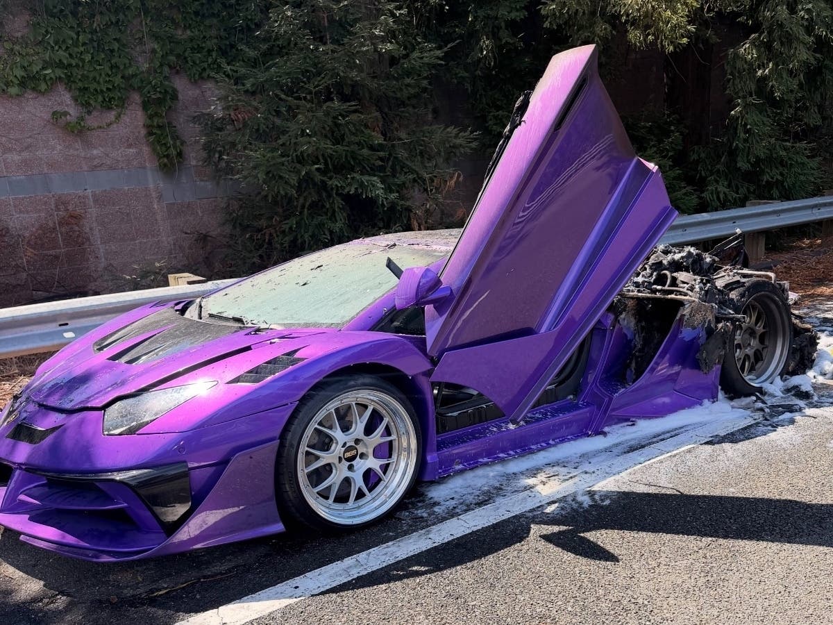 The cause of the fire was unknown, but there was no indication it was due to a mechanical issue, the highway patrol said Monday in a social media post.