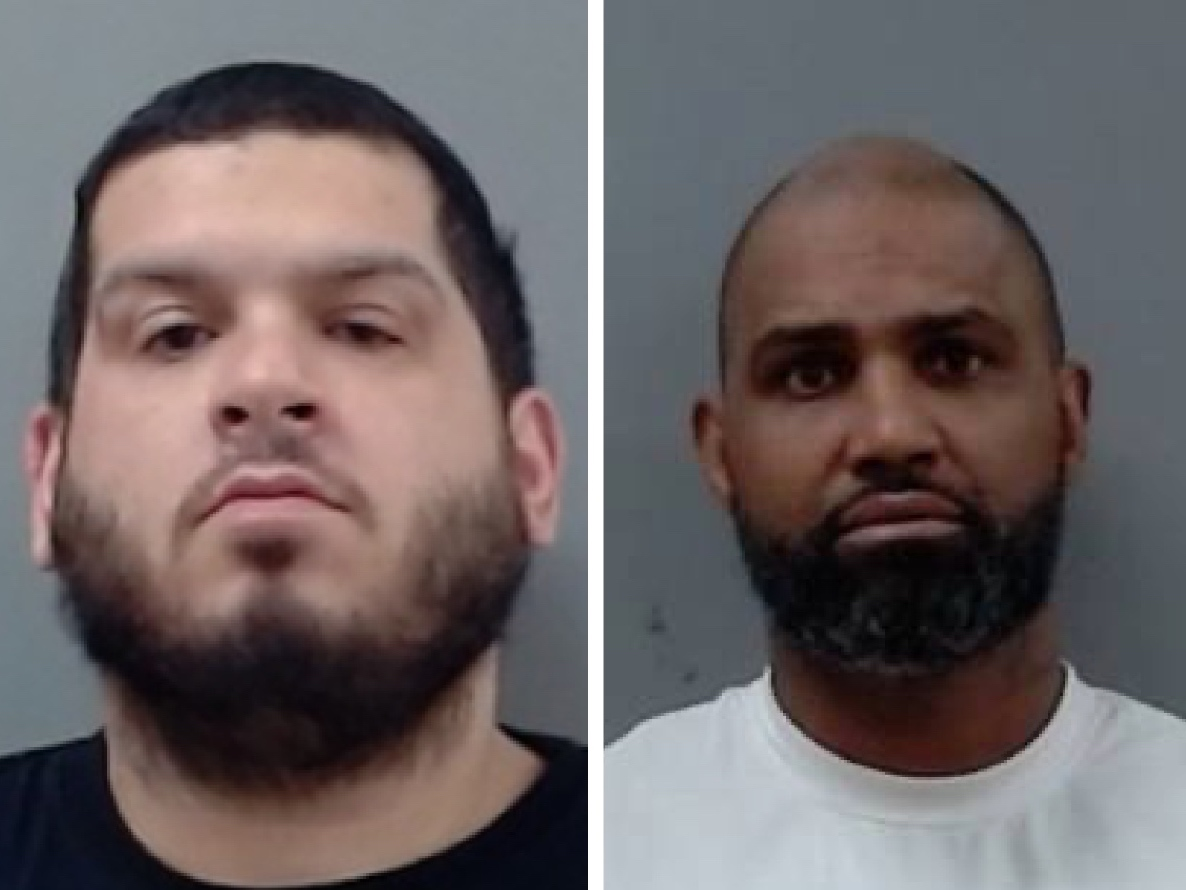 David N. Andujar (left) and Mario Lyons are charged in connection with two separate road rage shootings on Interstate 290 that occurred on the same day, police said.