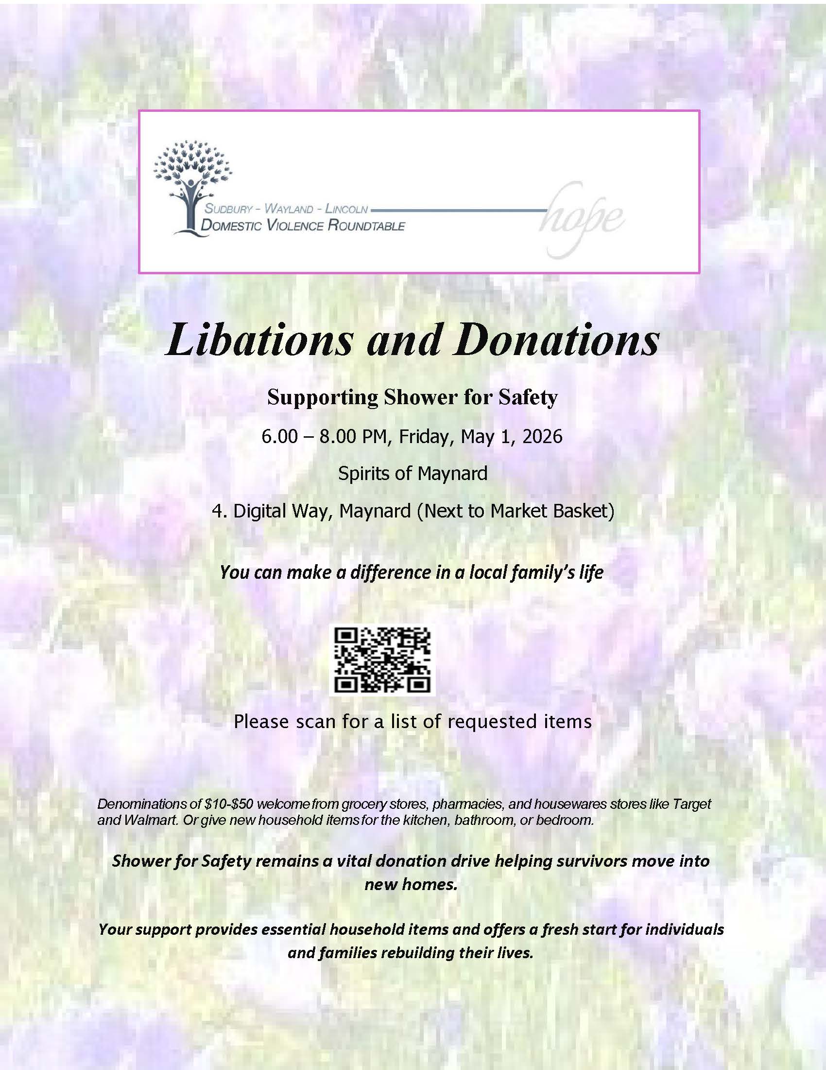 Libations and Donations