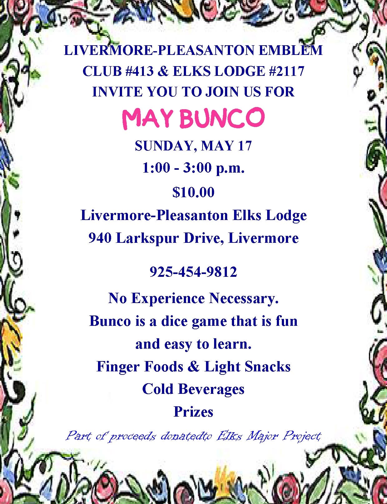 May Bunco Party