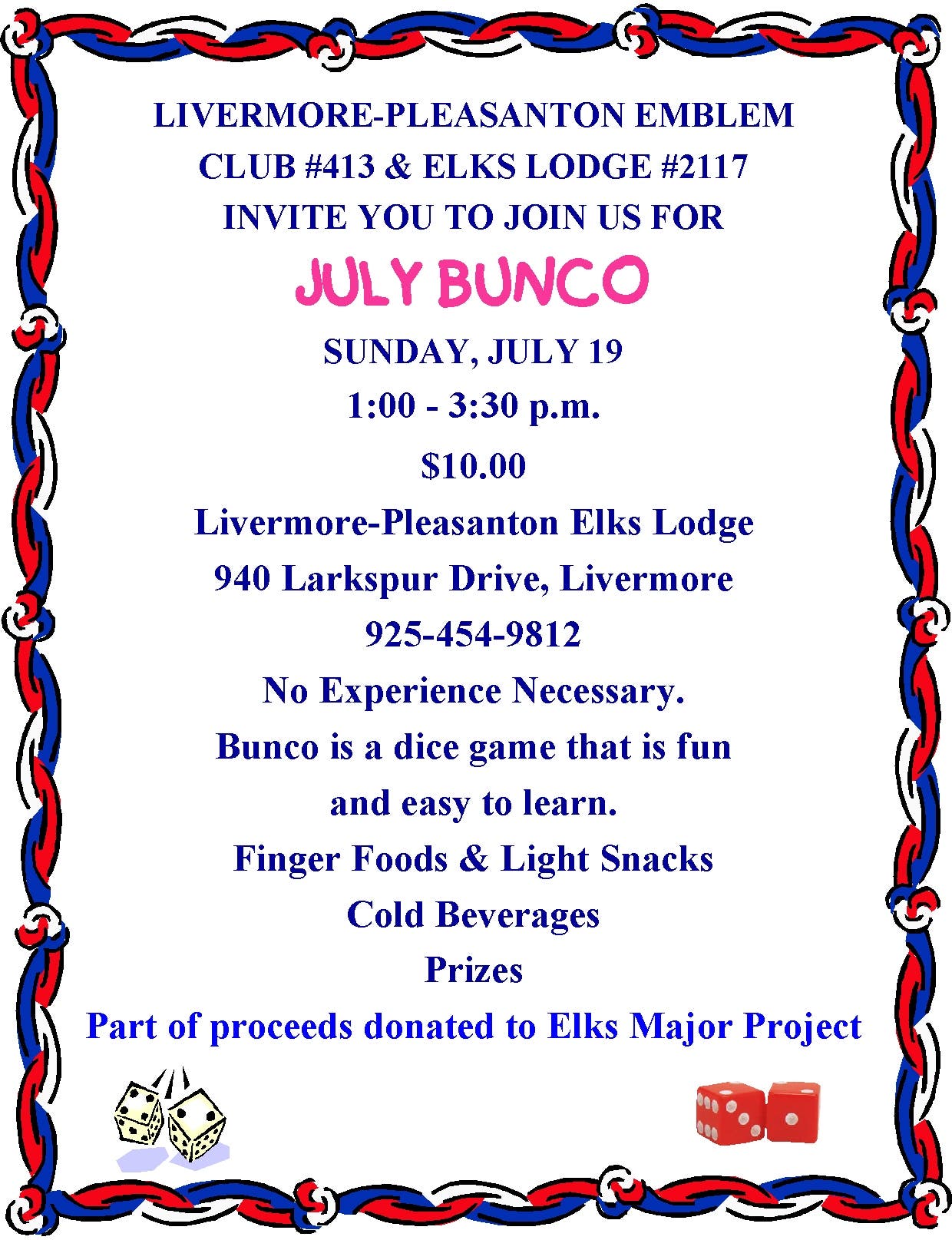 July Bunco Party
