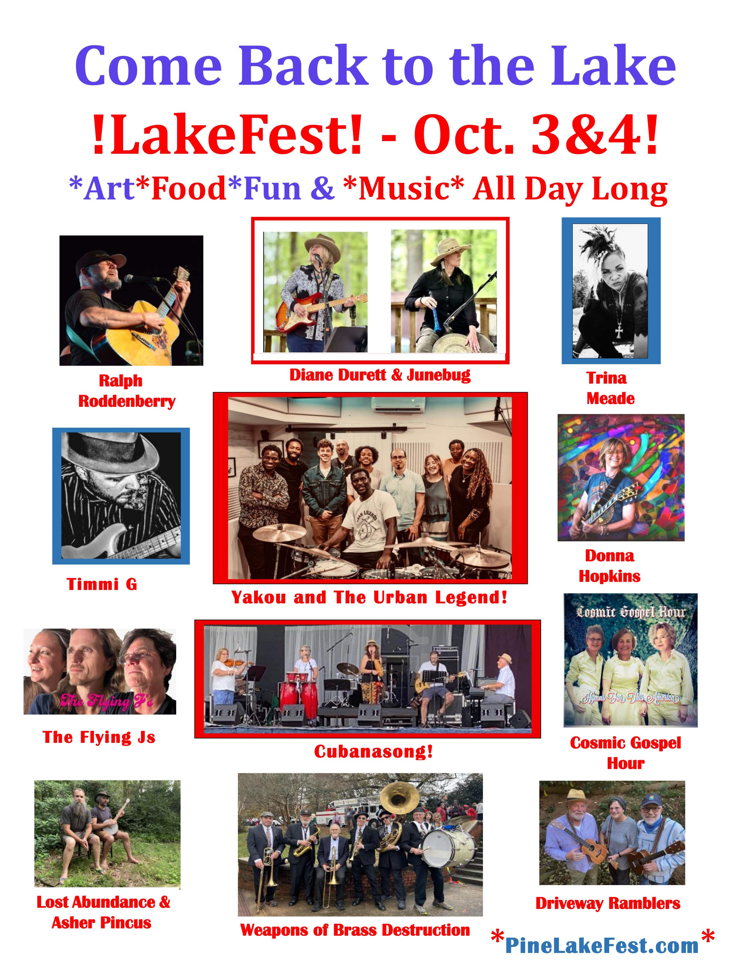 Pine LakeFest Announces Music Schedule