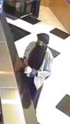 Police are searching for a man in the armed robbery of a Haddonfield bank.