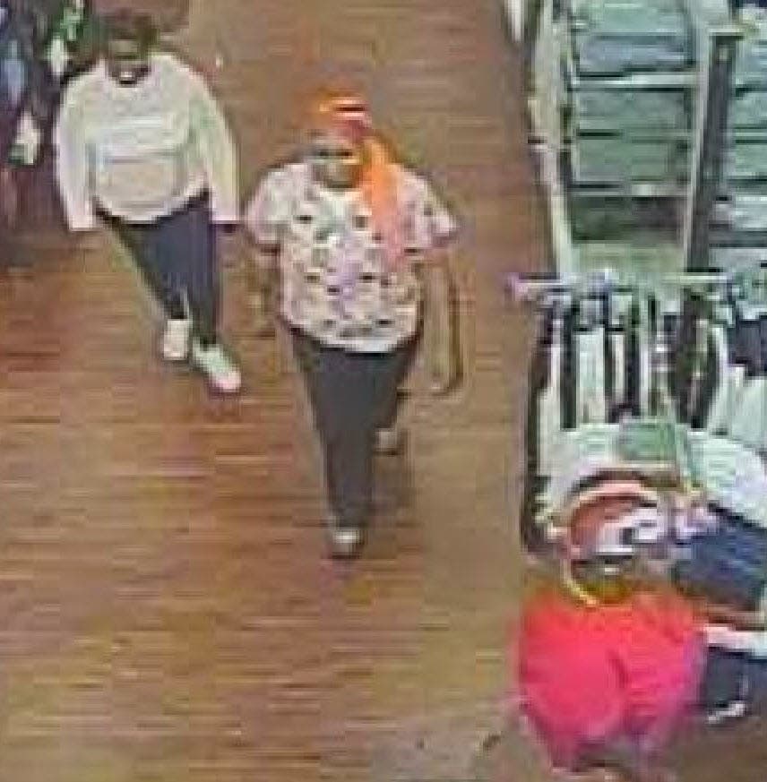 Three people are accused of stealing more than $1,800 in merchandise from The Express Factory Store.