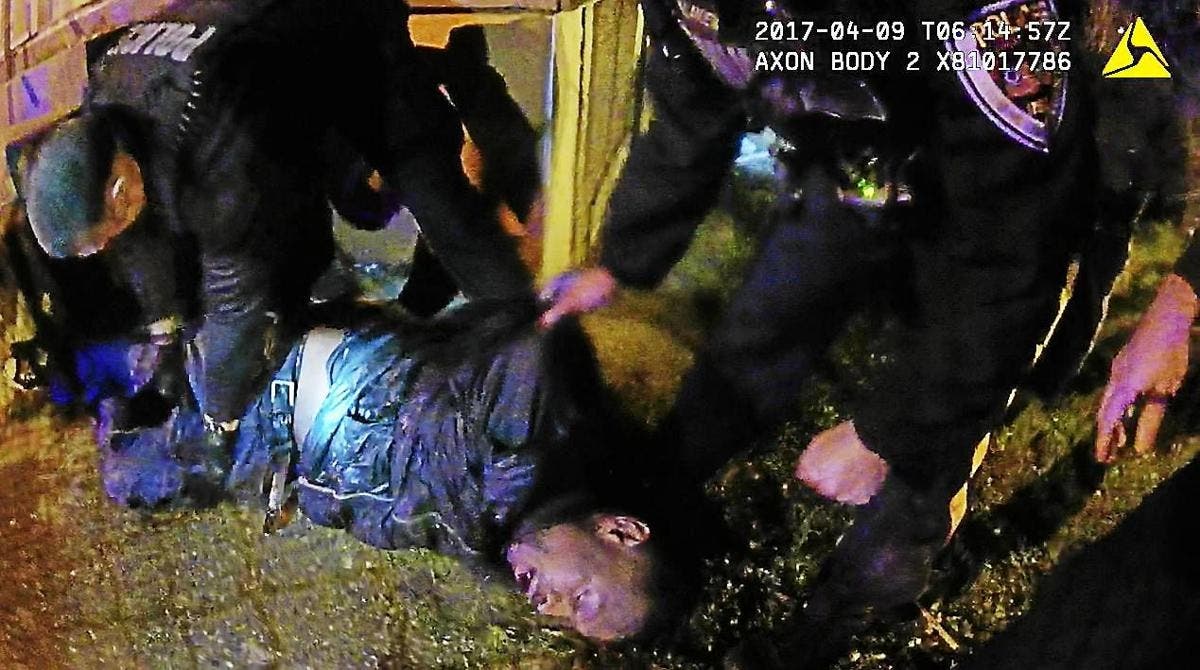 Anthony Villanueva and Drew Inman are charged with assault in the 2017 arrest of Chanzie Washington.