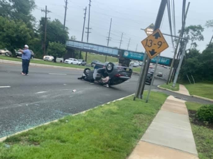 Catherine Gray came to the rescue of a woman and child who were in a serious accident on Route 70 on Wednesday.