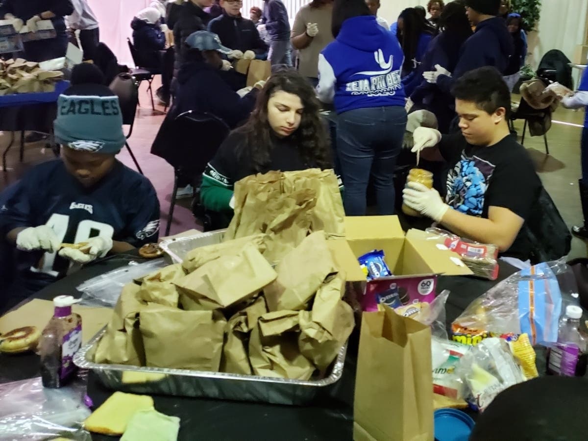 Last year more than 150 individuals signed up for the MCCC MLK Day of Service, which included preparing bag lunches for the Rescue Mission of Trenton.