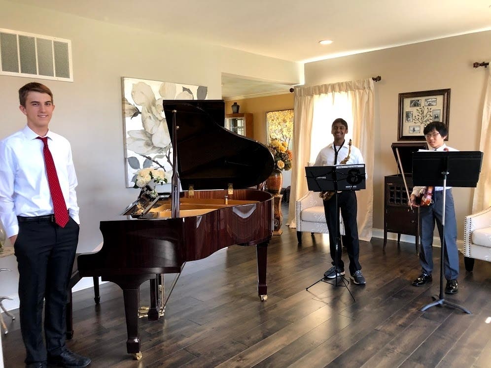 A group of Moorestown High School freshmen performed virtually for Brandywine seniors during the coronavirus quarantine.