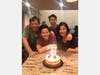 Andy Fei, of Mount Laurel, and his family celebrate a birthday.