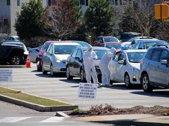 Two of Camden County's drive-through test site will be closed Tuesday due to severe weather in the forecast.