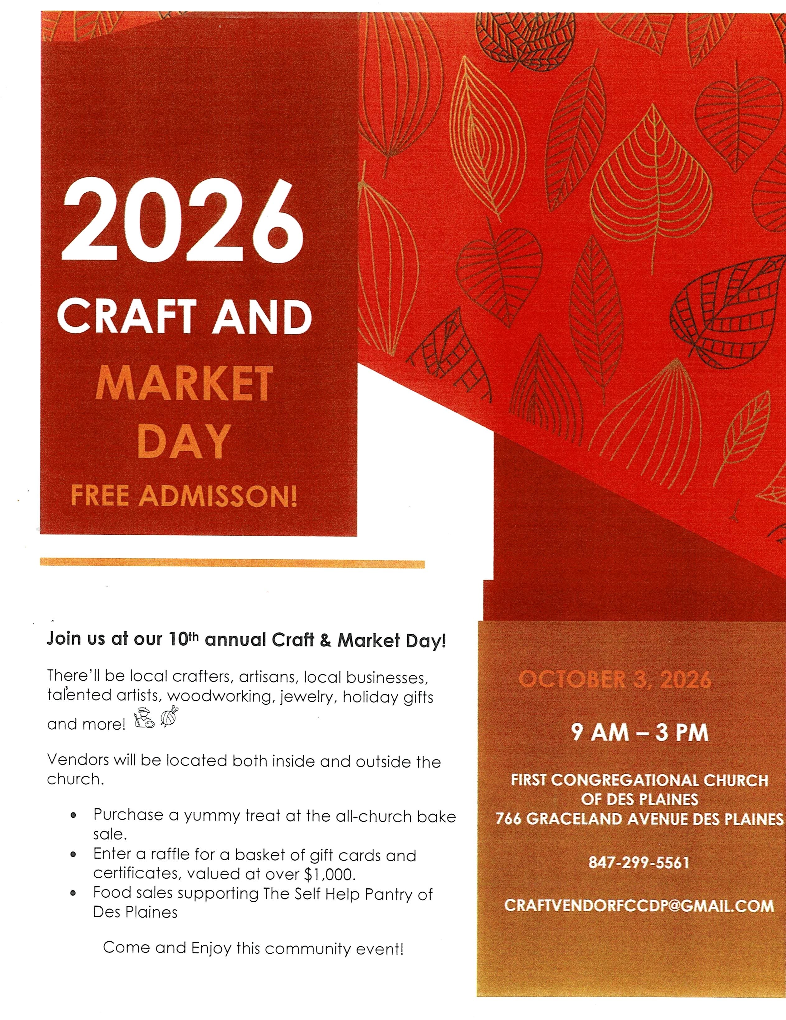 2026 Craft And Market Day