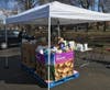 BSA Troop 127 filled 4 1/2 "gaylords" with donations.