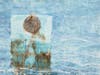 Susan Newbold, Buoy, oil based monoprint on yupo, 30" x 40" 