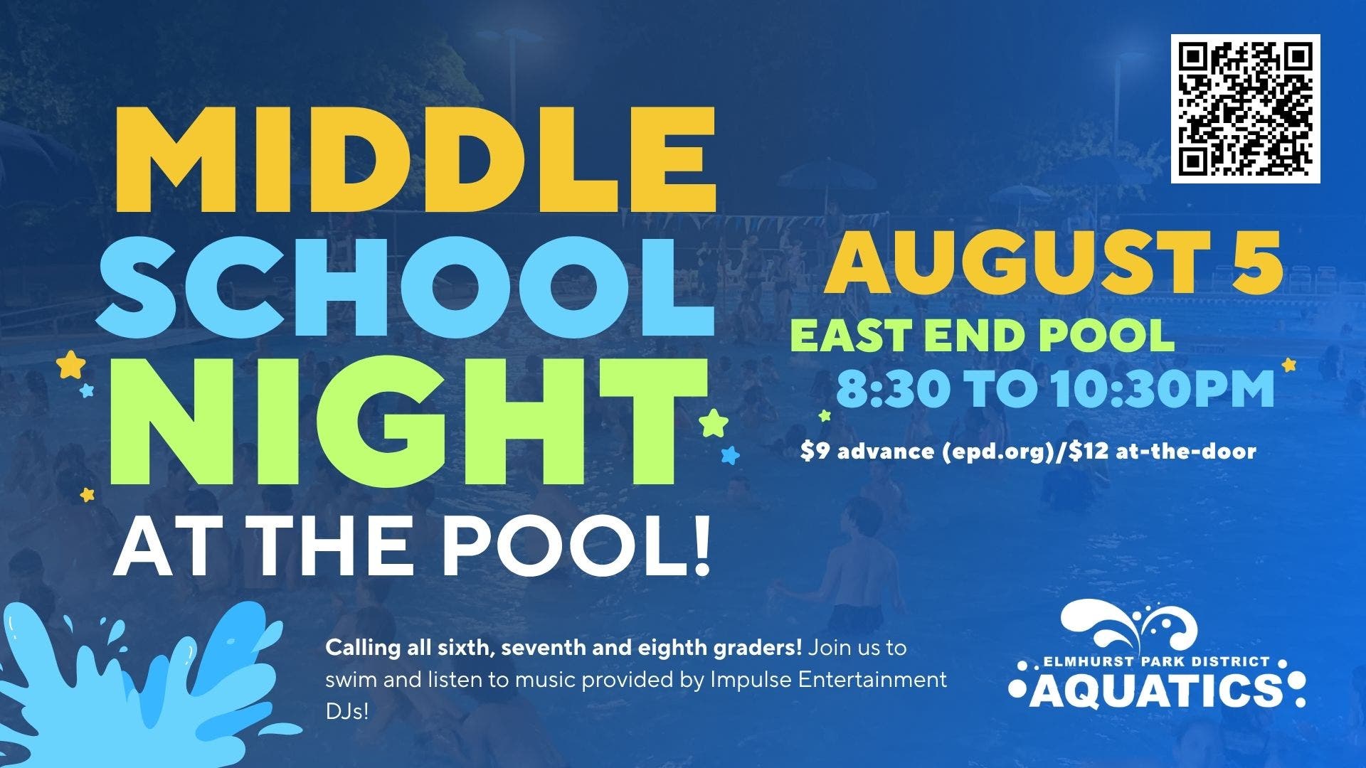 Middle School Night at the Pool