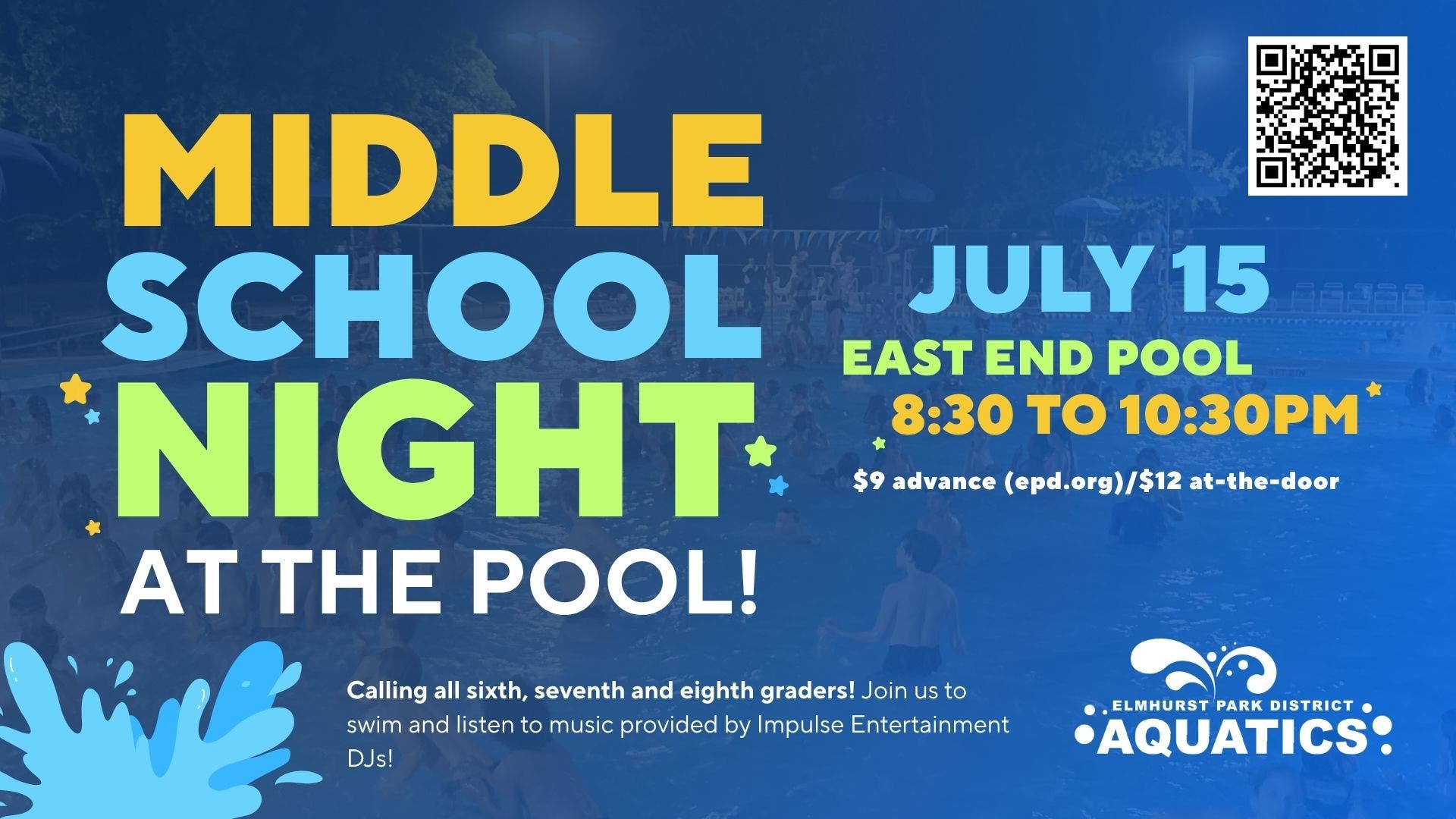 Middle School Night at the Pool