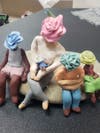 "Family of Flowers" by Dedham High's Francie Mullen placed second in the exhibition.