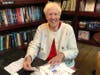 Sister Barbara Lavin, volunteer Blue Bunny School Liasson, works at assembling the Teacher Appreciation Packets that were delivered to the ECEC and elementary schools in Dedham