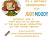 Here's your invitation to the Judy Moody Birthday Party at the Blue Bunny Bookstore