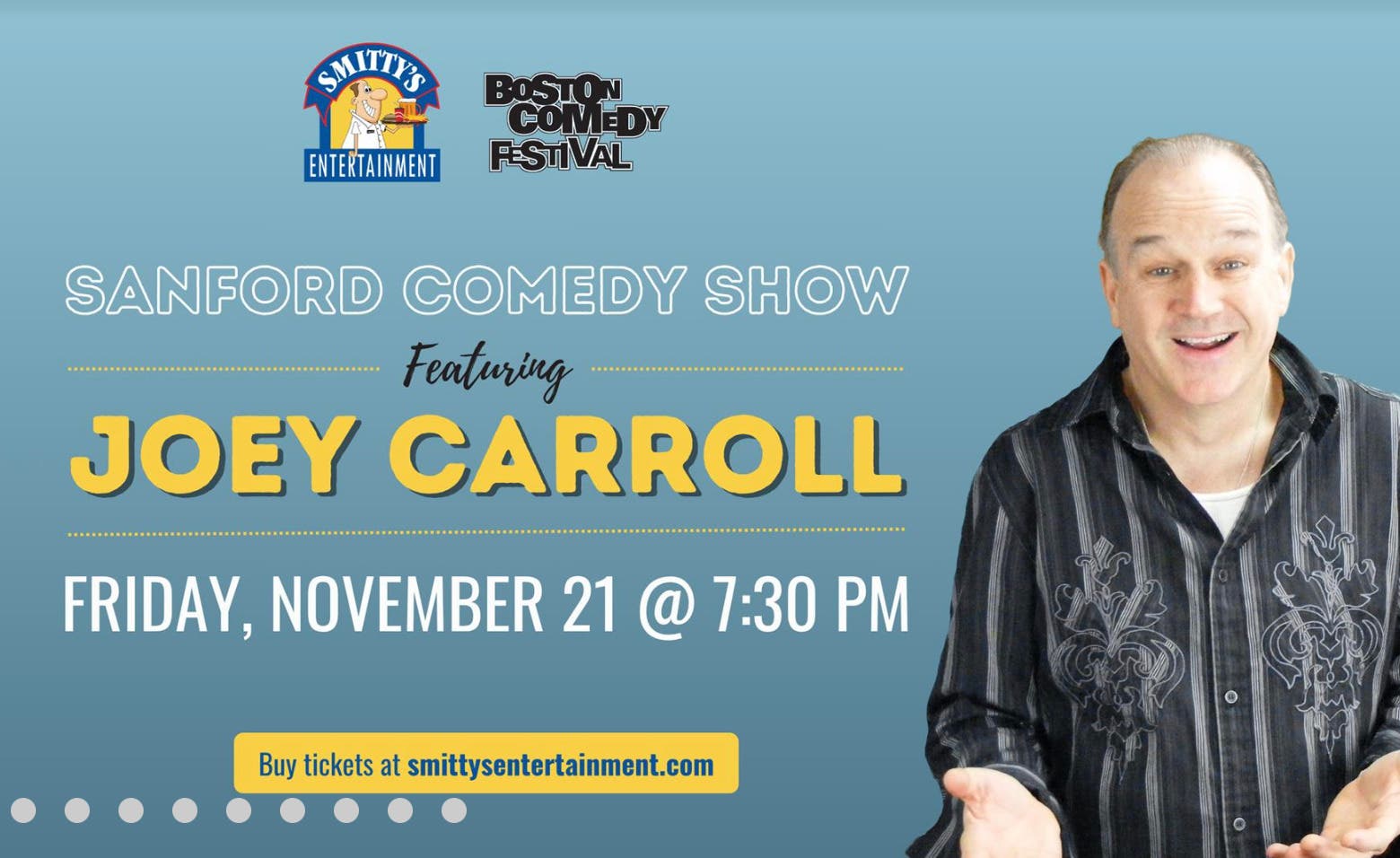 Comedy Legend Joey Carroll Live at Smittys Cinemas