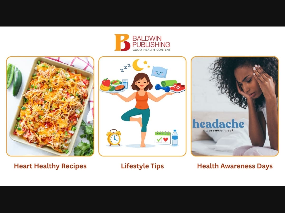 Baldwin Publishing offers daily health tips and community-focused health information.