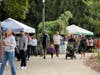 The TOSA Locally Made Fall Pop-Up is set up around the beer garden and winding paths at Hoyt Park in Wauwatosa, WI.