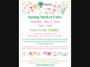 Spring Market Faire Flyer