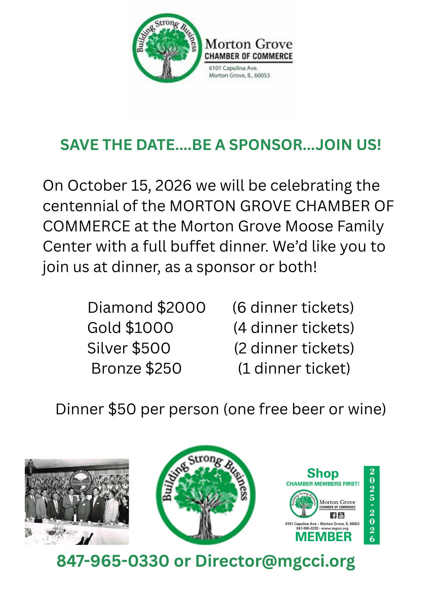 Celebrate The Morton Grove Chamber of Commerce Centennial